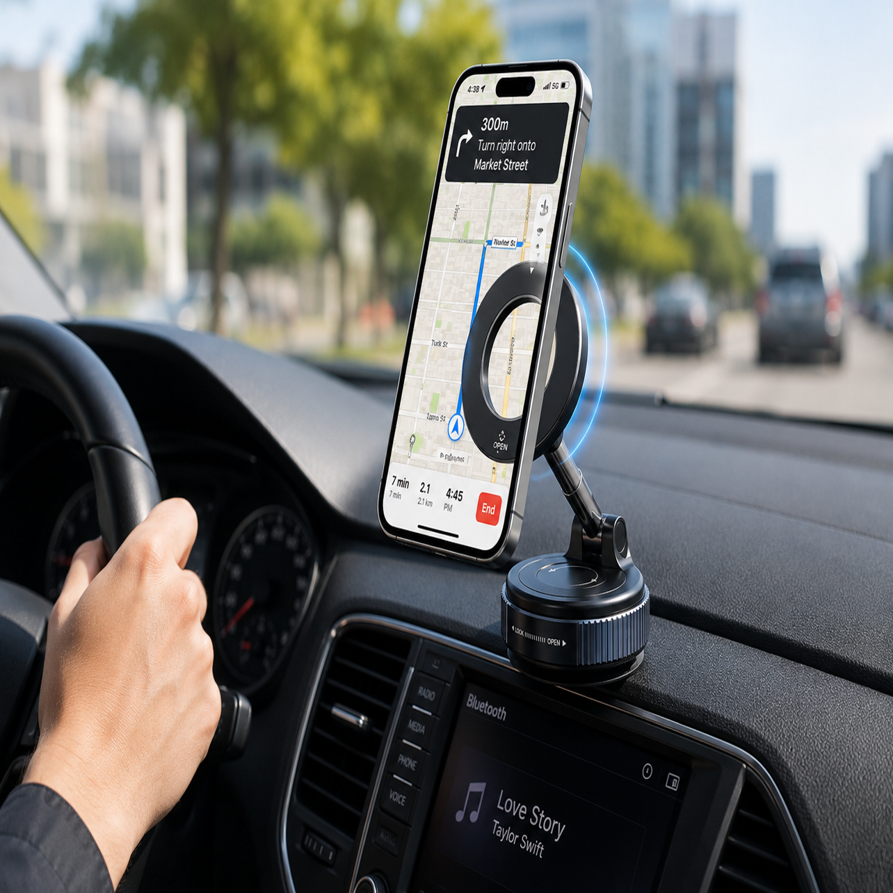 VacuMag™｜強力吸着で、快適に支える。次世代マグネット車載ホルダー